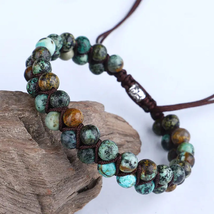 Transformation, Self-Expression, Intuition – African Turquoise Bracelet