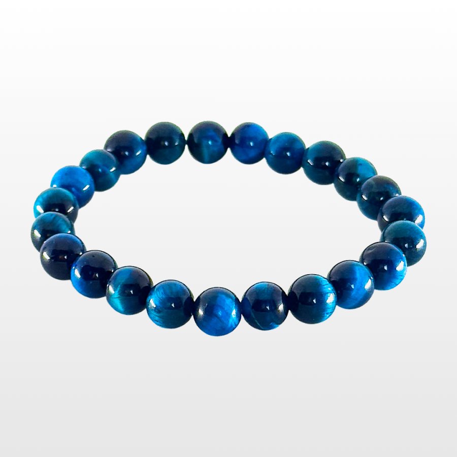 Calming, Expression, Intuition – Blue Tiger Eye Bracelet
