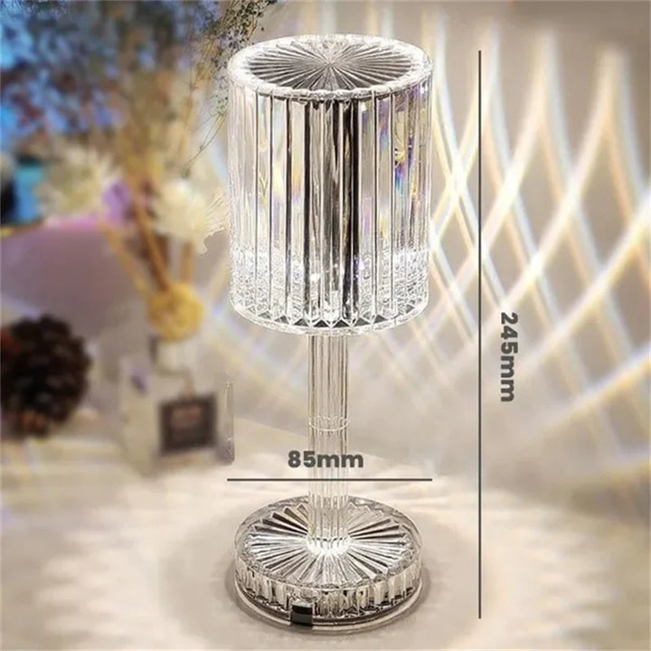 PrismCascade – Crystal LED Table Lamp