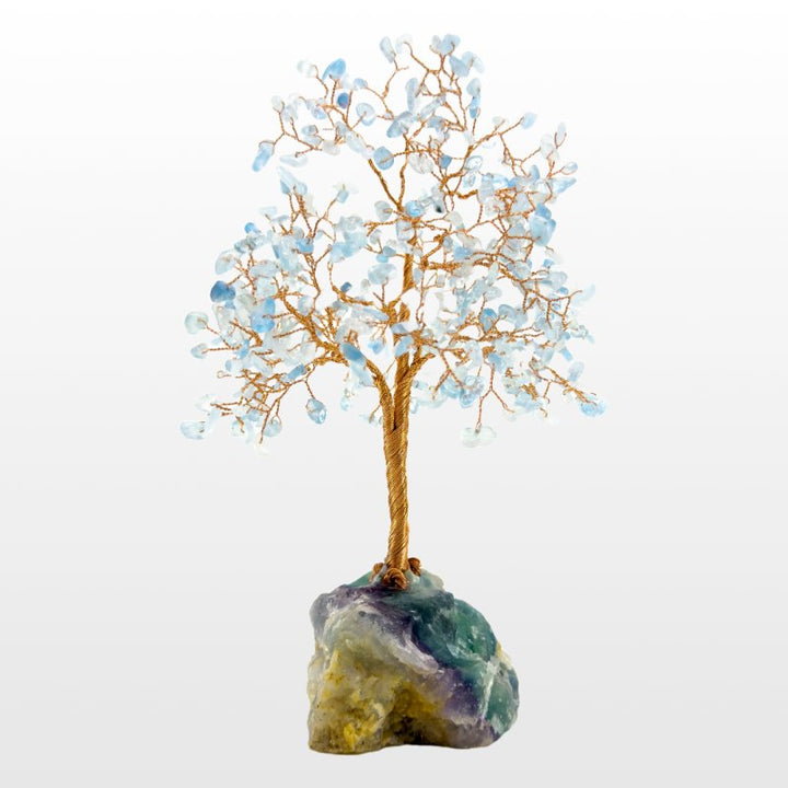 Serene Balance – Aquamarine Tree of Life