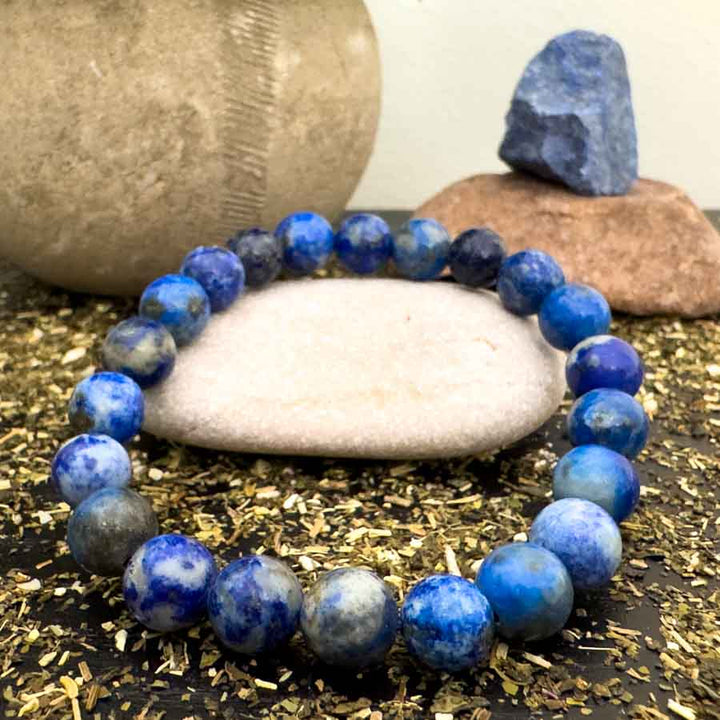 Wisdom, Truth, Power – Lapis Lazuli Bracelet