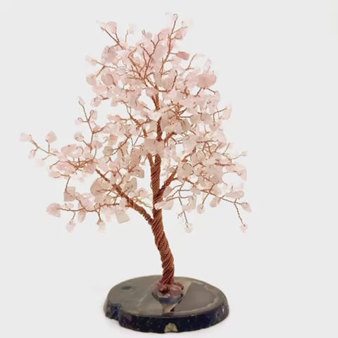 Nurturing Love – Rose Quartz Tree of Life