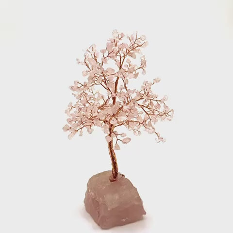 Unconditional Love – Rose Quartz Crystal Tree of Life